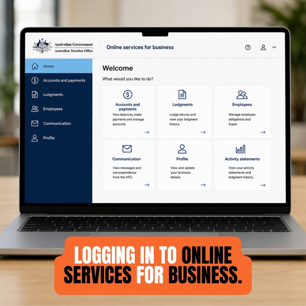 Logging in to Online Services for Business